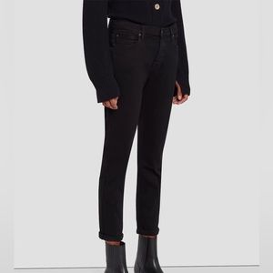 7 For All Mankind Josefina Boyfriend Jean Size 32 Black